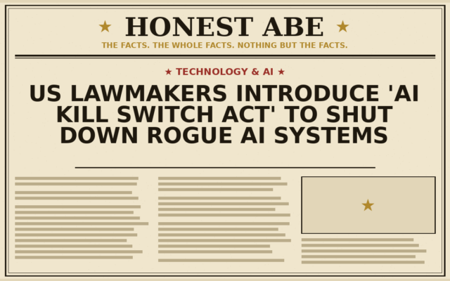 US Lawmakers Introduce ‘AI Kill Switch Act’ to Shut Down Rogue AI Systems
