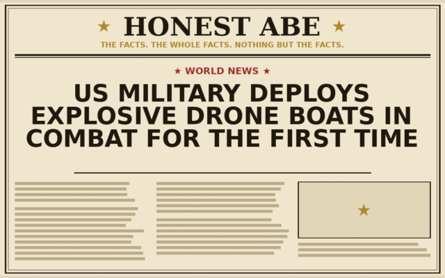 US Military Deploys Explosive Drone Boats in Combat for the First Time