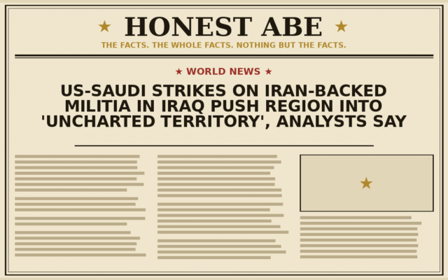 US-Saudi Strikes on Iran-Backed Militia in Iraq Push Region Into ‘Uncharted Territory’, Analysts Say