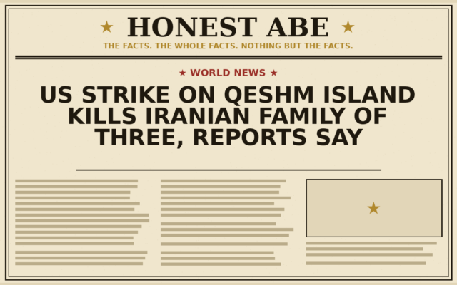 US Strike on Qeshm Island Kills Iranian Family of Three, Reports Say