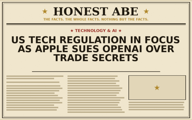 US Tech Regulation in Focus as Apple Sues OpenAI Over Trade Secrets