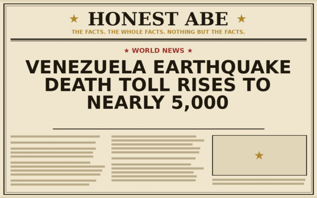 Venezuela Earthquake Death Toll Rises to Nearly 5,000