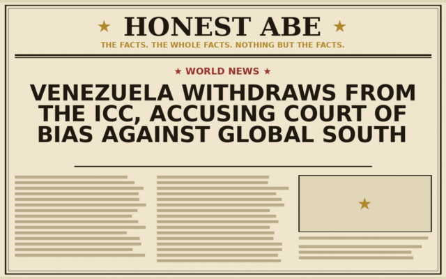 Venezuela Withdraws From the ICC, Accusing Court of Bias Against Global South