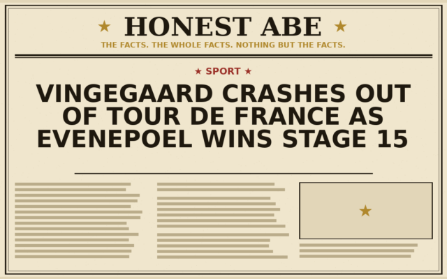 Vingegaard Crashes Out of Tour de France as Evenepoel Wins Stage 15