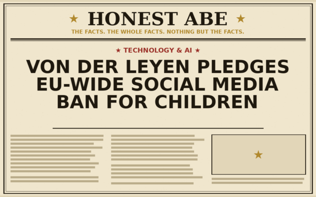 Von der Leyen Pledges EU-Wide Social Media Ban for Children