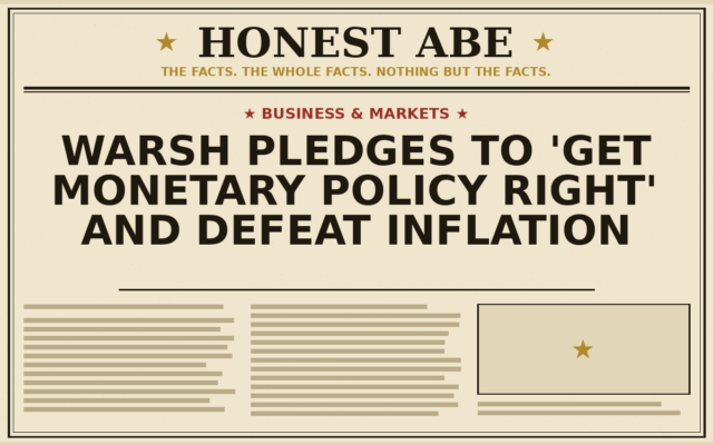 Warsh Pledges to ‘Get Monetary Policy Right’ and Defeat Inflation