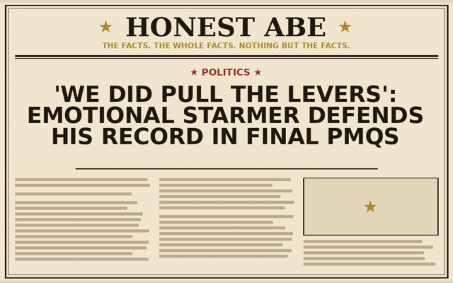 ‘We did pull the levers’: emotional Starmer defends his record in final PMQs