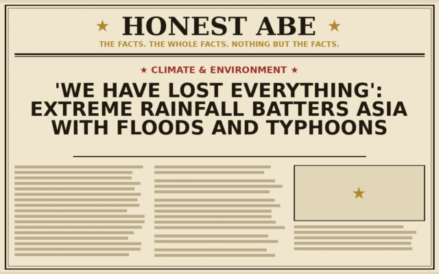‘We Have Lost Everything’: Extreme Rainfall Batters Asia With Floods and Typhoons