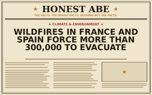 Wildfires in France and Spain Force More Than 300,000 to Evacuate
