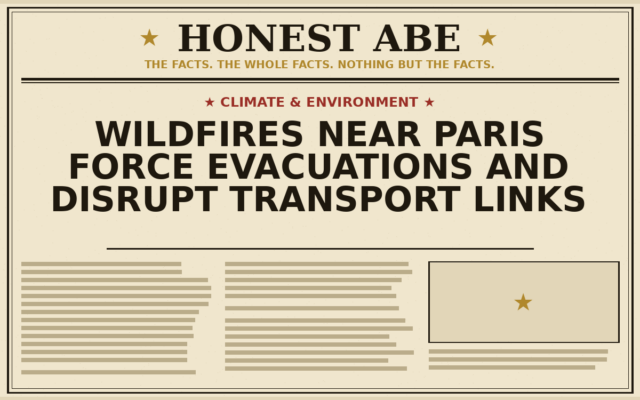 Wildfires Near Paris Force Evacuations and Disrupt Transport Links