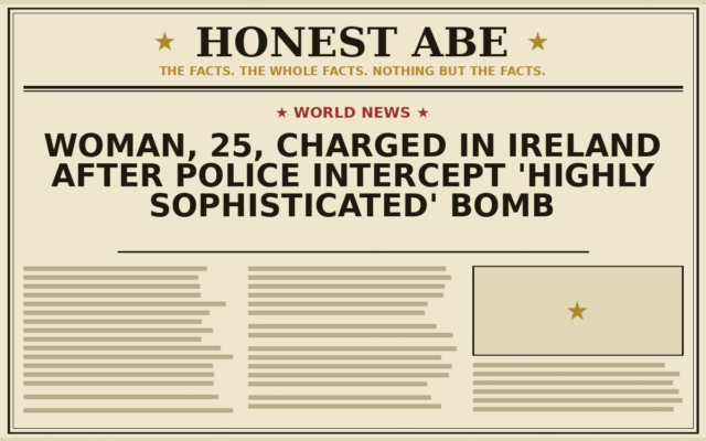 Woman, 25, Charged in Ireland After Police Intercept ‘Highly Sophisticated’ Bomb