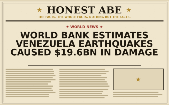 World Bank Estimates Venezuela Earthquakes Caused $19.6bn in Damage