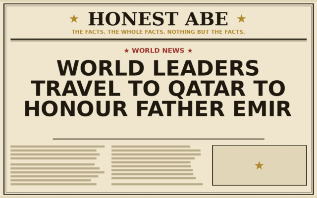 World Leaders Travel to Qatar to Honour Father Emir
