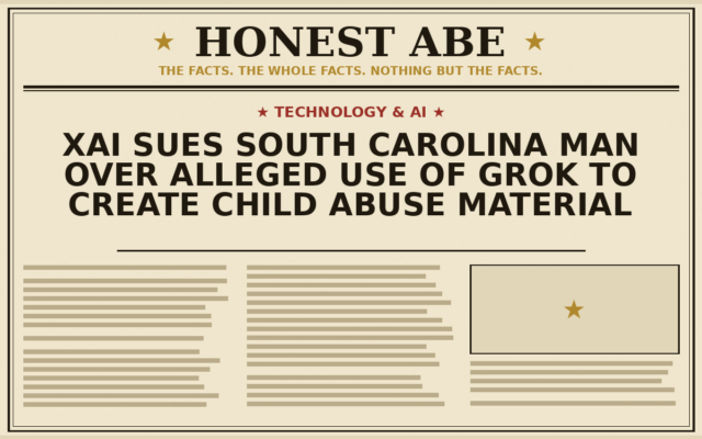 xAI Sues South Carolina Man Over Alleged Use of Grok to Create Child Abuse Material