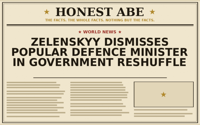 Zelenskyy Dismisses Popular Defence Minister in Government Reshuffle