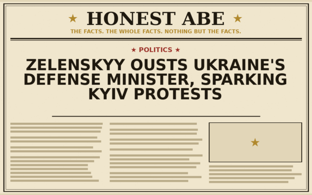 Zelenskyy Ousts Ukraine’s Defense Minister, Sparking Kyiv Protests
