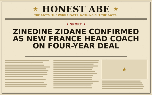 Zinedine Zidane Confirmed as New France Head Coach on Four-Year Deal
