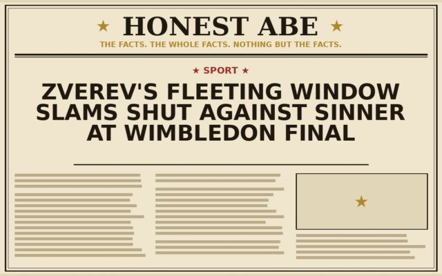 Zverev’s Fleeting Window Slams Shut Against Sinner at Wimbledon Final