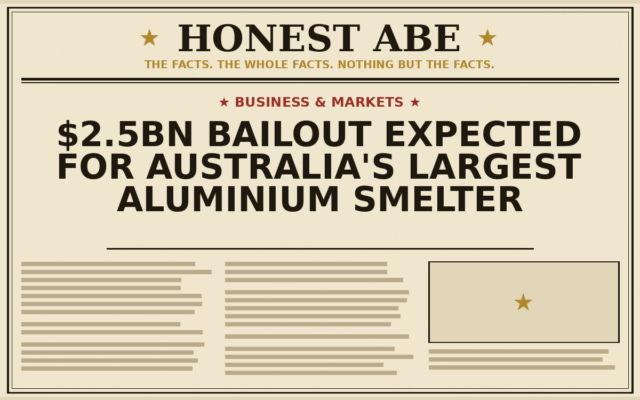 $2.5bn Bailout Expected for Australia’s Largest Aluminium Smelter