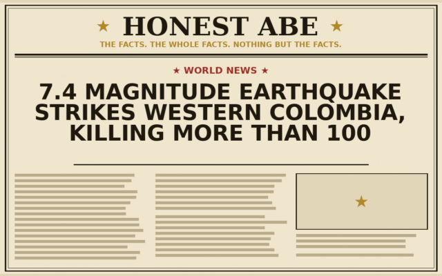 7.4 Magnitude Earthquake Strikes Western Colombia, Killing More Than 100