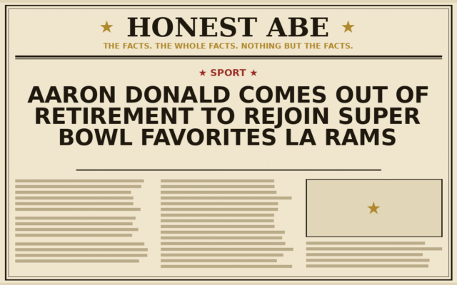 Aaron Donald Comes Out of Retirement to Rejoin Super Bowl Favorites LA Rams