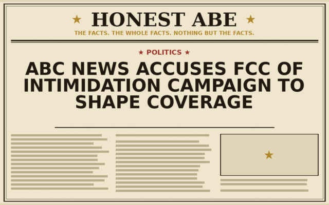 ABC News Accuses FCC of Intimidation Campaign to Shape Coverage
