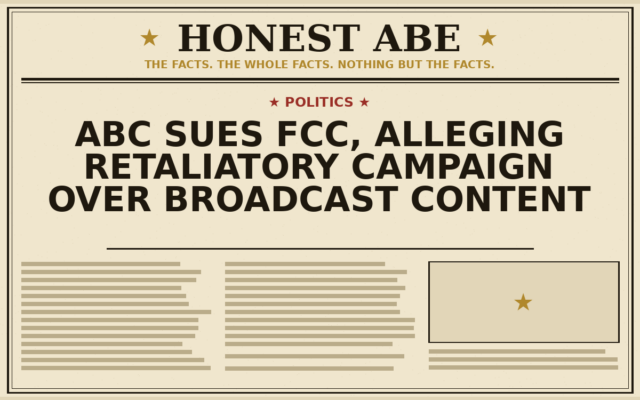 ABC Sues FCC, Alleging Retaliatory Campaign Over Broadcast Content