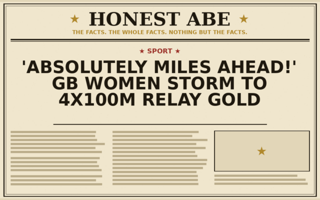 ‘Absolutely miles ahead!’ GB women storm to 4x100m relay gold