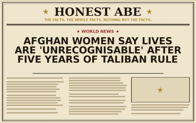 Afghan Women Say Lives Are ‘Unrecognisable’ After Five Years of Taliban Rule