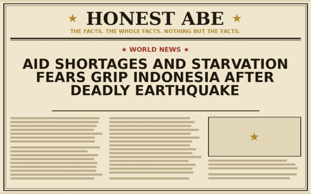 Aid Shortages and Starvation Fears Grip Indonesia After Deadly Earthquake