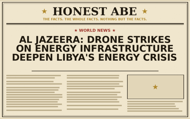 Al Jazeera: Drone Strikes on Energy Infrastructure Deepen Libya’s Energy Crisis