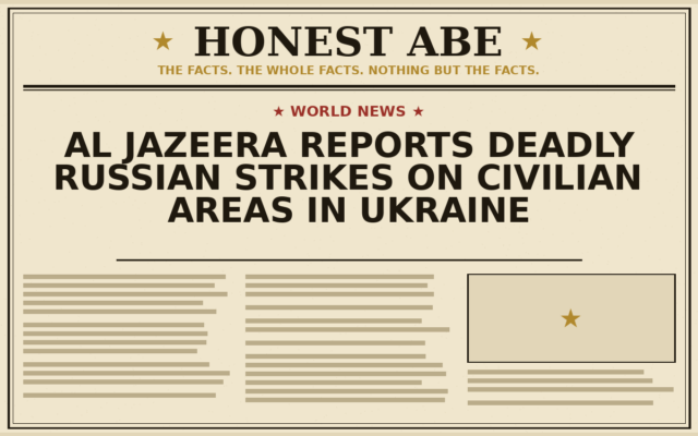 Al Jazeera Reports Deadly Russian Strikes on Civilian Areas in Ukraine
