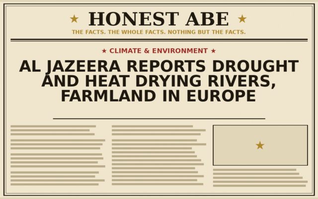 Al Jazeera Reports Drought and Heat Drying Rivers, Farmland in Europe