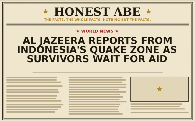 Al Jazeera Reports From Indonesia’s Quake Zone as Survivors Wait for Aid