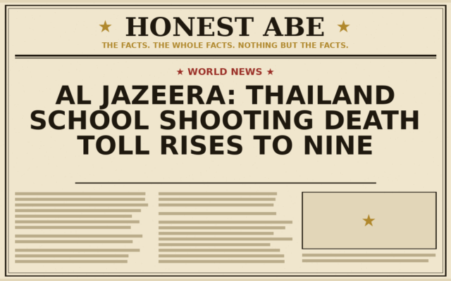 Al Jazeera: Thailand School Shooting Death Toll Rises to Nine