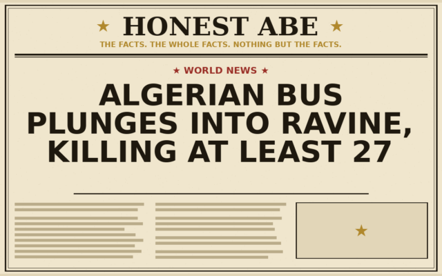Algerian Bus Plunges Into Ravine, Killing at Least 27