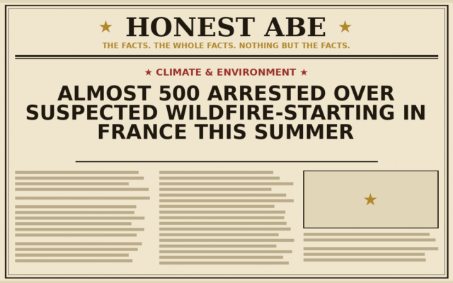 Almost 500 Arrested Over Suspected Wildfire-Starting in France This Summer