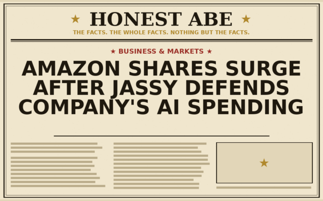 Amazon Shares Surge After Jassy Defends Company’s AI Spending