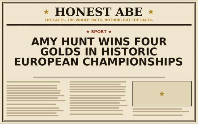 Amy Hunt Wins Four Golds in Historic European Championships