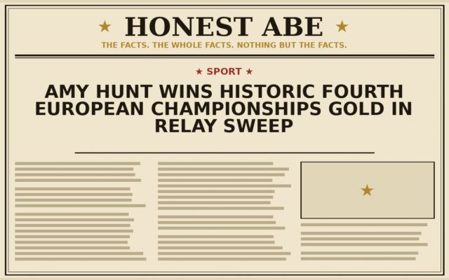 Amy Hunt Wins Historic Fourth European Championships Gold in Relay Sweep