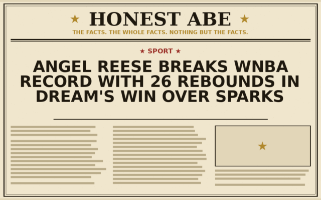 Angel Reese Breaks WNBA Record With 26 Rebounds in Dream’s Win Over Sparks