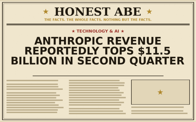 Anthropic Revenue Reportedly Tops $11.5 Billion in Second Quarter