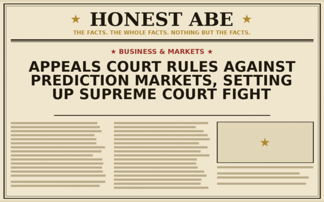 Appeals Court Rules Against Prediction Markets, Setting Up Supreme Court Fight