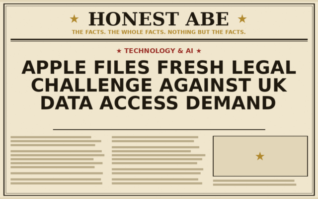 Apple Files Fresh Legal Challenge Against UK Data Access Demand