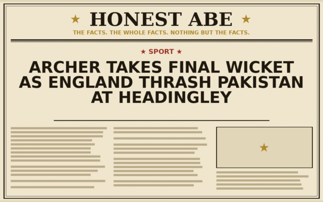 Archer Takes Final Wicket as England Thrash Pakistan at Headingley