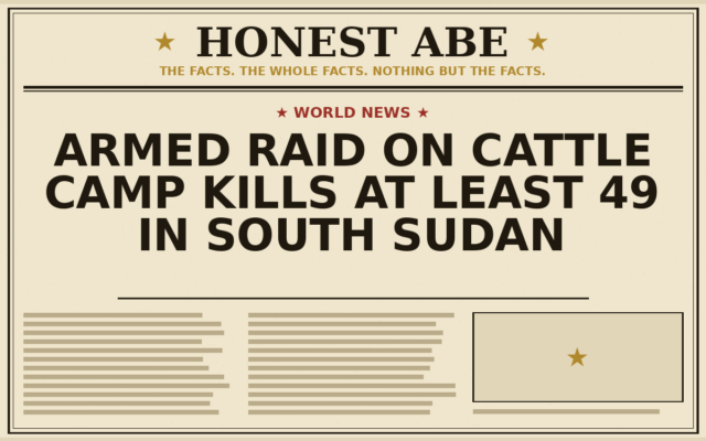 Armed Raid on Cattle Camp Kills at Least 49 in South Sudan