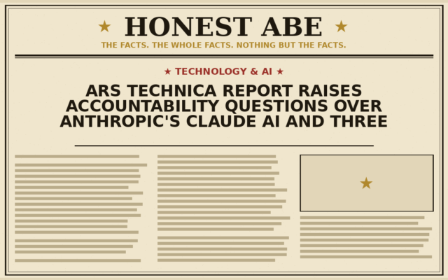 Ars Technica Report Raises Accountability Questions Over Anthropic’s Claude AI and Three Companies