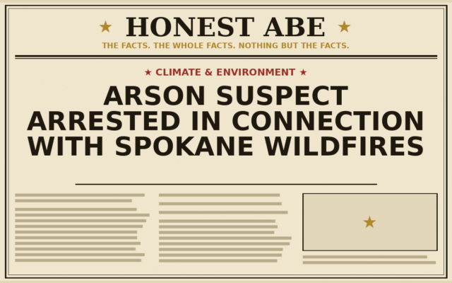 Arson Suspect Arrested in Connection With Spokane Wildfires