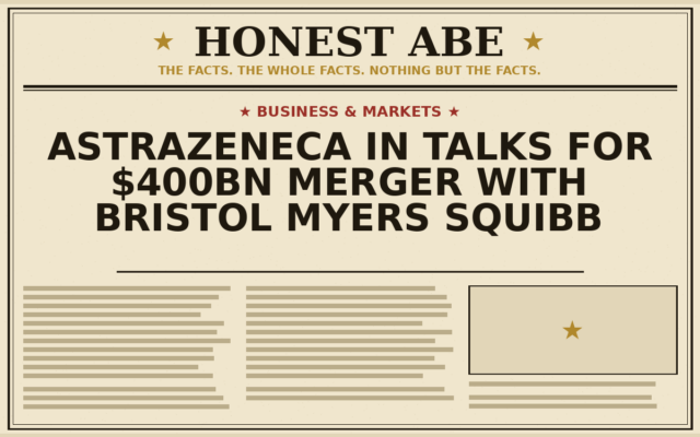 AstraZeneca in Talks for $400bn Merger With Bristol Myers Squibb