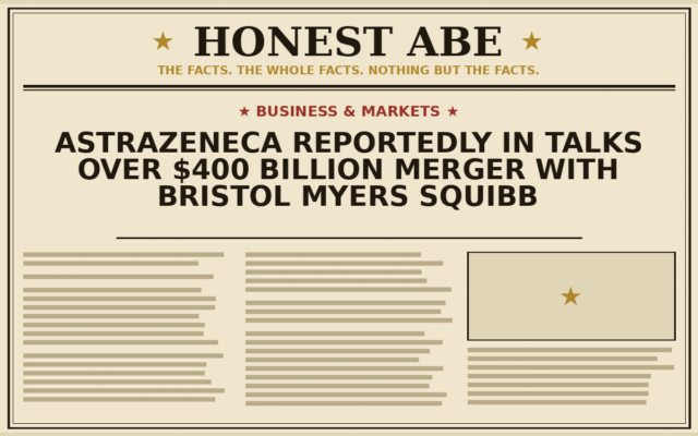 AstraZeneca Reportedly in Talks Over $400 Billion Merger With Bristol Myers Squibb